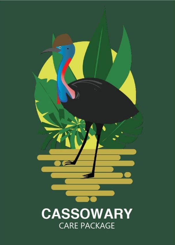 Cassowary Care Package LivingGift Gift Card by Claire Osman