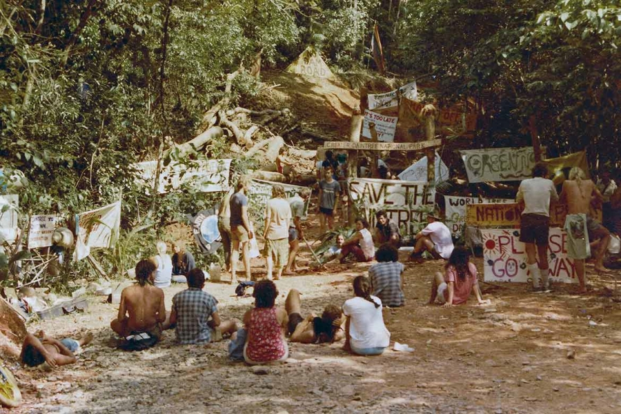 Daintree Blockade 1983 (Photo Lesley Clarke)